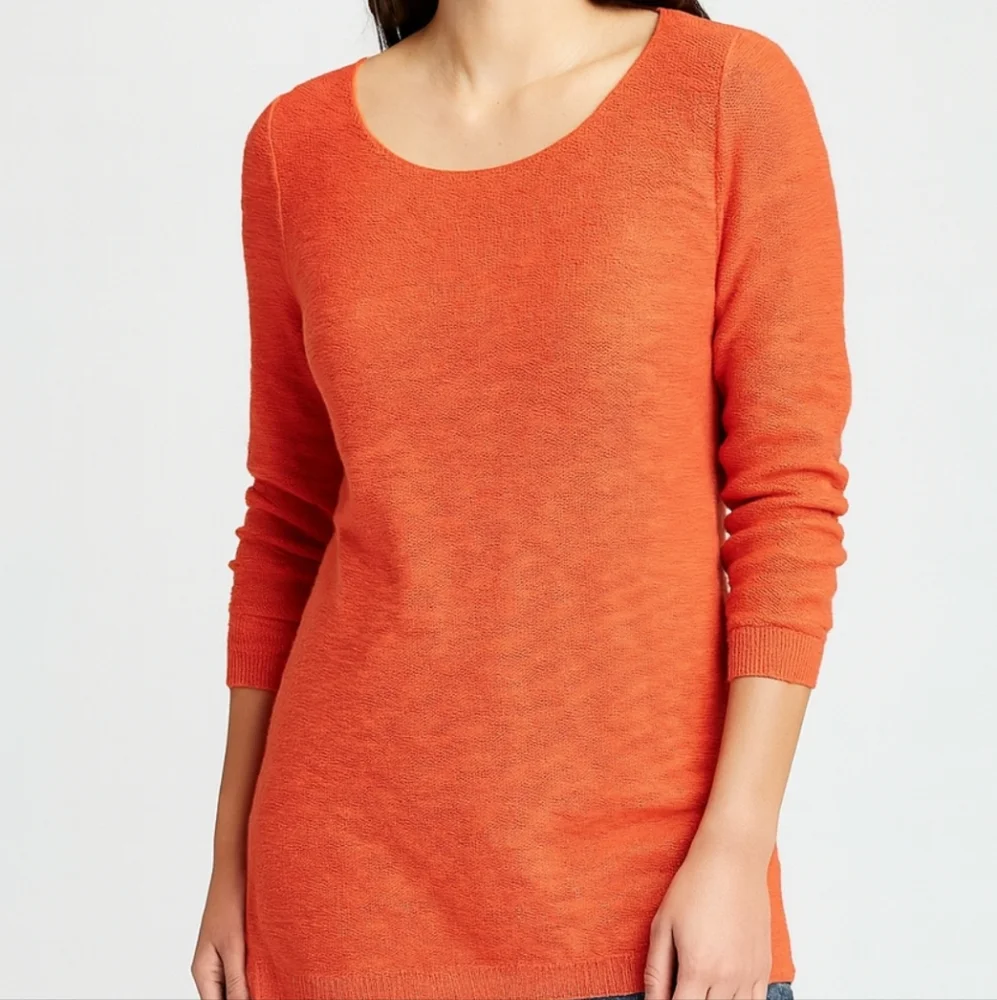 Old Navy Coral Textured Knit Sweater Womens Size Lg